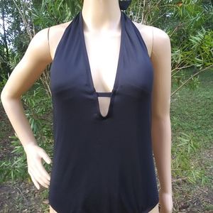 NWOT "CLEANWATER" 1-PC black bathingsuit